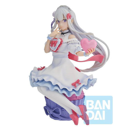 Bandai Spirits Ichibansho Figure Emilia (Sweet Happy Life!) "Re:Zero -Starting Life in Another World-"