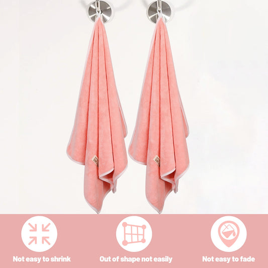 D0202 coral fleece bath towel (thick) random colors