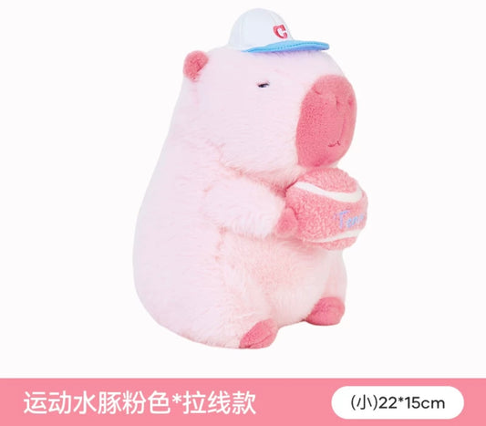 Pull-line Capybara pink doll