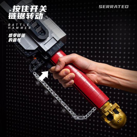 JD028 Serrated Battle Hammer