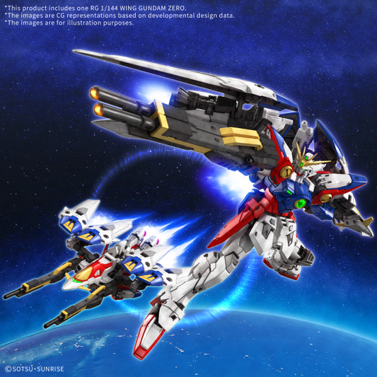 [Pre-Order ETA 2025 July to Sep] BANDAI HOBBY RG 1/144 WING GUNDAM ZERO