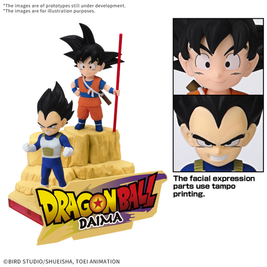 DRAGON BALL DAIMA MODEL KIT SON GOKU (MINI) & VEGETA (MINI)