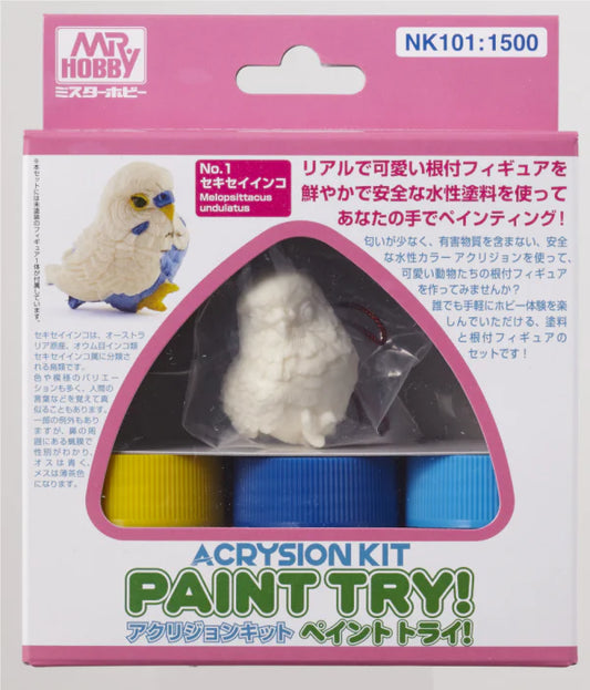 Acrysion Paint Try! - Budgerigar