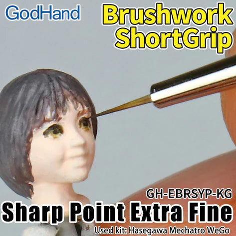 GODHAND BRUSHWORK SHORTGRIP SHARP POINT EXTRA FINE (GH-EBRSYP-KG)
