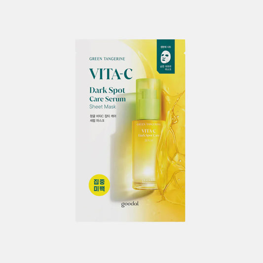 GOODAL GREEN TANGERINE VITA C DARK SPOT CARE SERUM SHEET MASK -5pcs