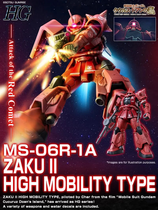 [Pre-Order  ETA MAY JUN JULY] P-Bandai HG 1/144 Char's High Mobility Zaku II