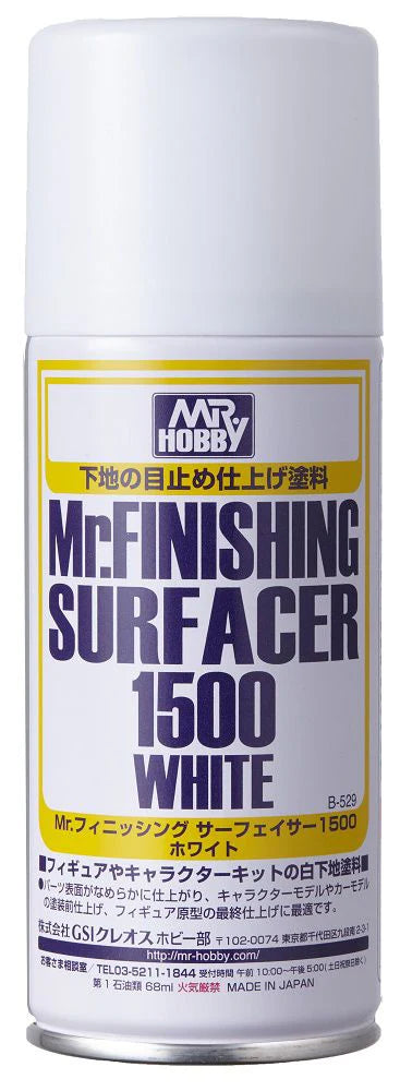 MR.FINISHING SURFACER 1500 WHITE (AEROSOL TYPE) (B529)