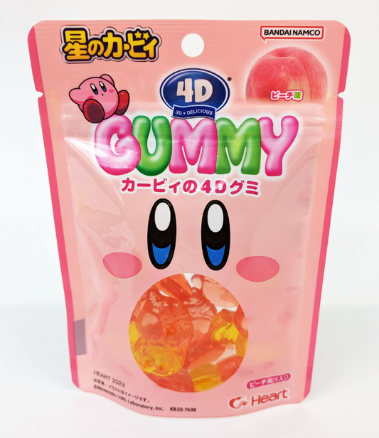 日本BANDAI NAMCO星之卡比3D gummy软糖-水蜜桃味