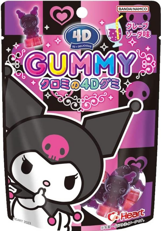 日本BANDAI NAMCO 4D gummy 库洛米软糖-葡萄味