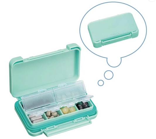 日本FANCL original 多种防湿收纳药品盒-天蓝色