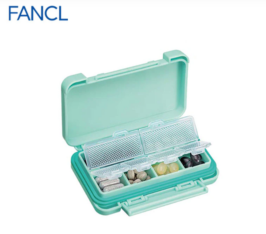 日本FANCL original 多种防湿收纳药品盒-天蓝色