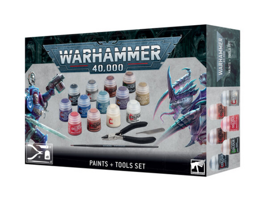 warhammer paints + tools set