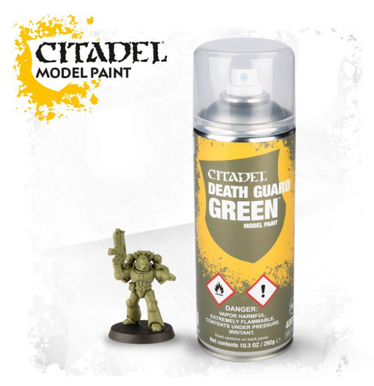 Spray Primers and Varnish: Citadel - Spray: Death Guard Green (400mL)