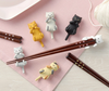 日本石田抱猫23cm Mikeneko 餐具筷子 （两款可选）