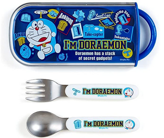 Japanese skater children's tableware set-Doraemon 