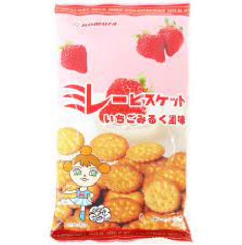 Japan NOMURA Nomura internet celebrity strawberry flavored round biscuits