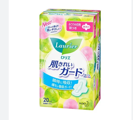 Japan KAO LAURIER daily sanitary napkin 20.5 cm - 20 pieces 