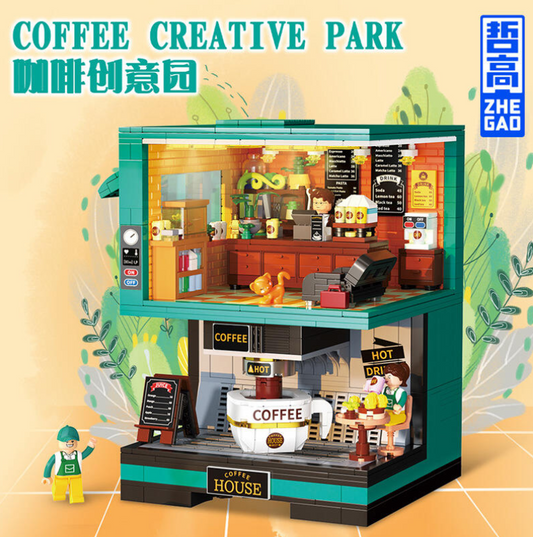 Zhegao-Coffee Creative Park Assembling Building Blocks