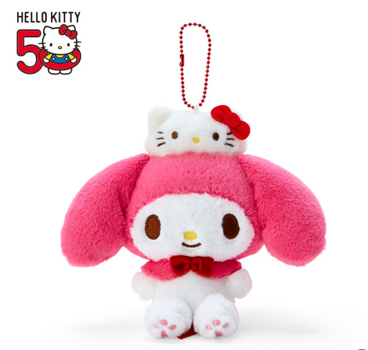 日本SANRIO三丽鸥Hello Kitty 50周年纪念 吉祥物毛绒挂件-多款可选