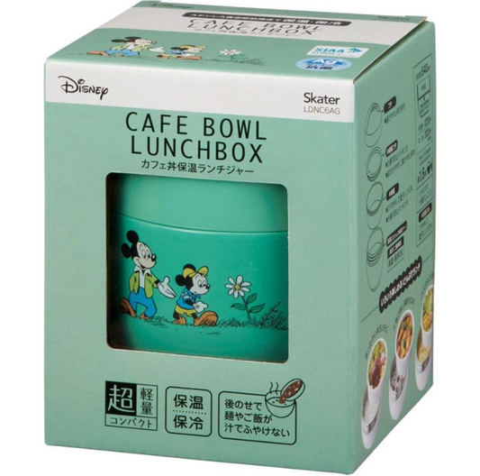 SKATER Antibacterial Insulated Lunch Box Bowl Lunch Jar 540ml Disney Mickey Mouse Green World 