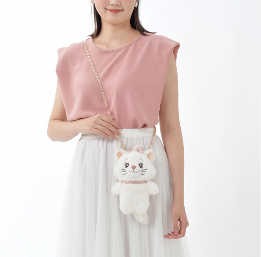 Japanese Disney Marie Fashion Cat Clutch Plush Clutch 