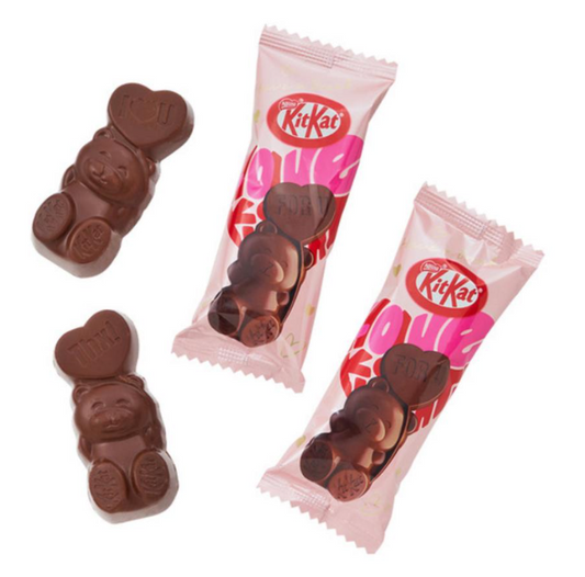 日本限定nestle雀巢 Kitkat爱心小熊巧克力罐装 -7pcs