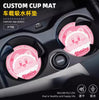 Kirby Star Car Coaster Leather Absorbent Universal Car Interior Storage Mat