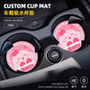 Kirby Star Car Coaster Leather Absorbent Universal Car Interior Storage Mat