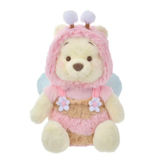 Disney Japan Winnie the Pooh Plush Toy (M) Pink HONEY DAY (Limited)