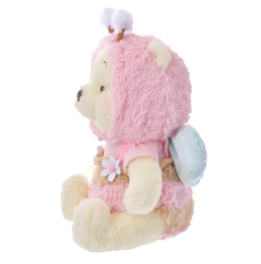 Disney Japan Winnie the Pooh Plush Toy (M) Pink HONEY DAY (Limited)