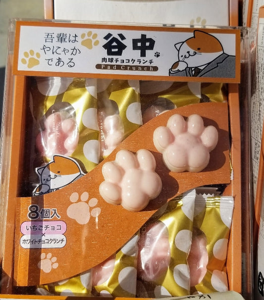 日本谷中店猫咪巧克力脆饼-8pcs