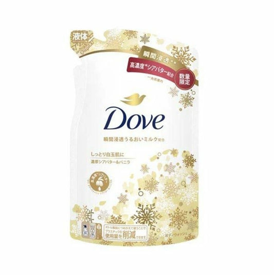 Japanese DOVE Dove Shower Gel Enriched with Shea Butter and Vanilla (Shower Gel) Refill - 330g 