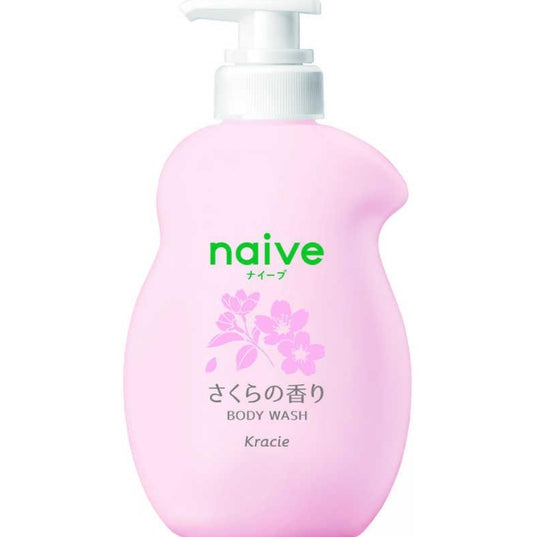 日本Kracie Naive樱花香味沐浴露-530mL