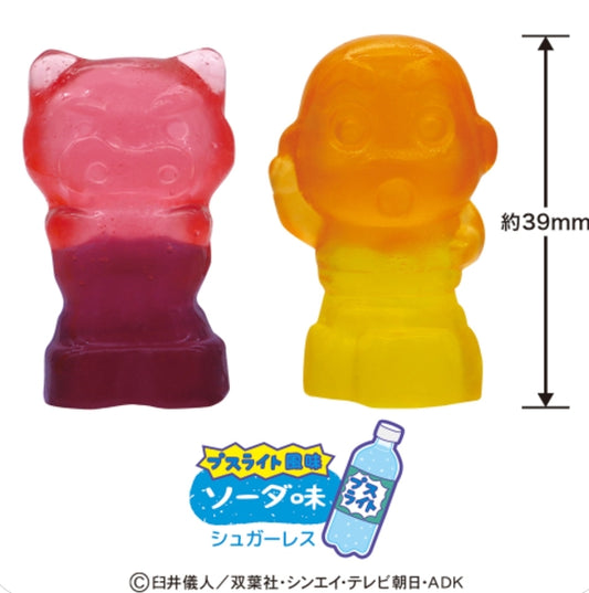 Japanese BANDAI "Crayon Shin-chan" and "Buri Buri Zaemon" 4D soft candy 