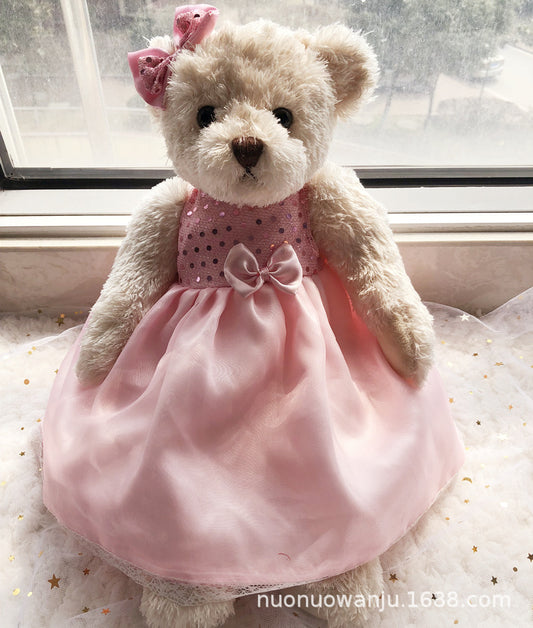 Domestic product cute teddy bear good night appeasement doll - many options