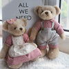 Domestic product cute teddy bear movable couple companion bear doll 35cm-various options