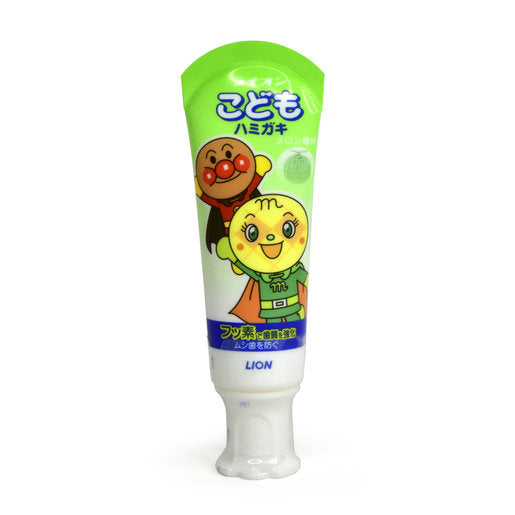 Japanese Lion Lion Anpanman Children's Toothpaste Honeydew Melon Flavor 40g
