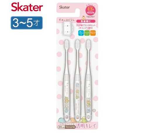 Japan SKATER Corner Bio Kids Toothbrush (3-5 years old)-3pcs