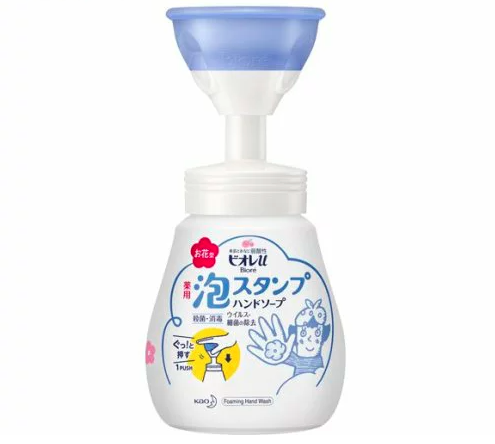 日本花王KAO碧柔花朵泡沫杀菌消毒洗手液-250ml