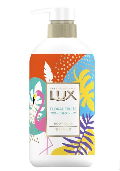 日本限量版LUX 花果香体皂身体沐浴露-450g