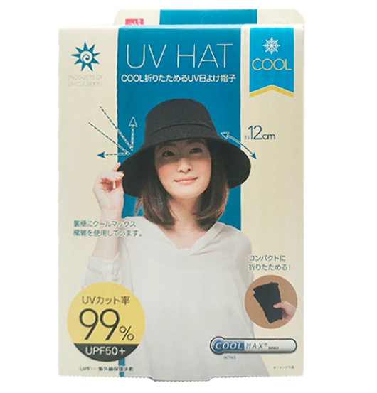 Japan UV Sunscreen Sun Hat-Black