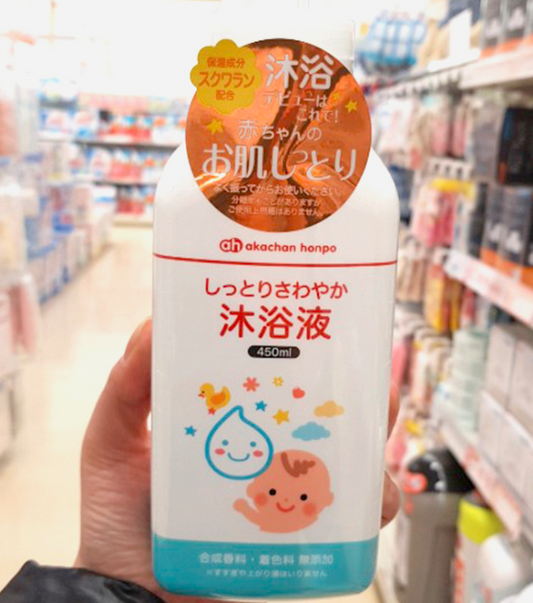 日本AKACHAN HONPO婴幼儿本铺保湿沐浴液