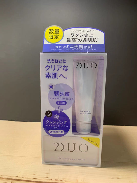 Japan DUO limited edition whitening cleansing cream free a bottle of facial cleanser 