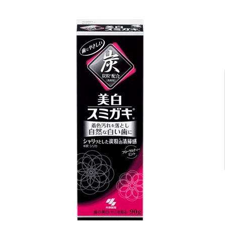 Kobayashi Pharmaceutical Charcoal Particles Whitening Toothpaste-90g 