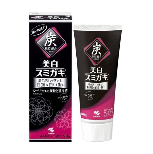 Kobayashi Pharmaceutical Charcoal Particles Whitening Toothpaste-90g 