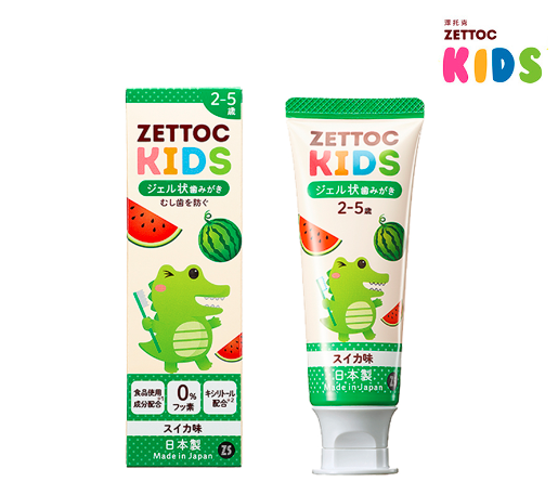 Japan ZETTOC Children's Watermelon Flavored Toothpaste (for children aged 2-5)