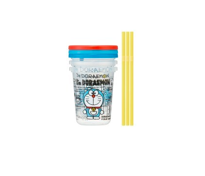 Japan SKATER Doraemon Straw Cup (3pcs) 
