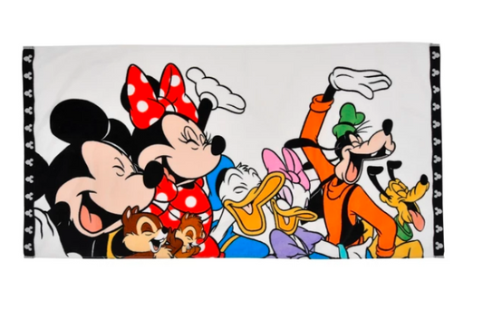 Japanese Disney Mickey and Minnie Mouse Towel