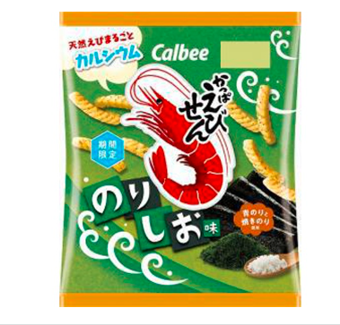 日本Calbee 卡乐B 青紫菜虾条
