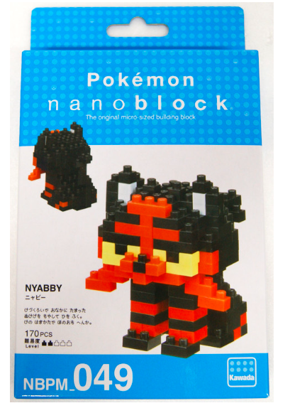 Kawada NBPM-049 nanoblock Pokemon Litten (Nyabby)